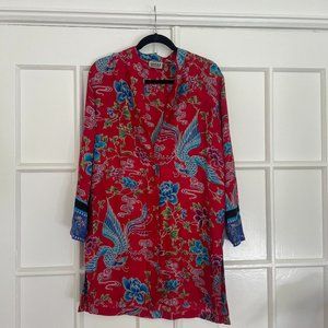 Vintage silk red kimono